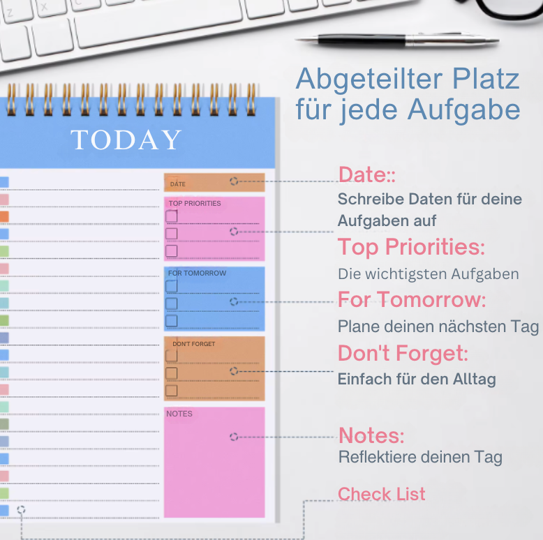 Notizblock - Plane deinen Tag!