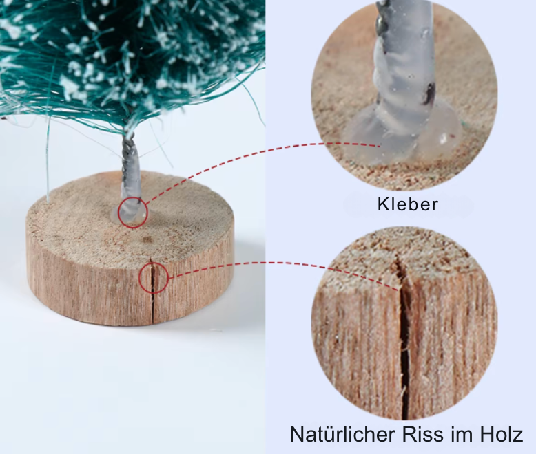 Winterzauber Mini-Baum - Tischdeko im Schneelook